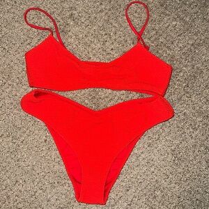 PAC SUN LA hearts red swim sz M